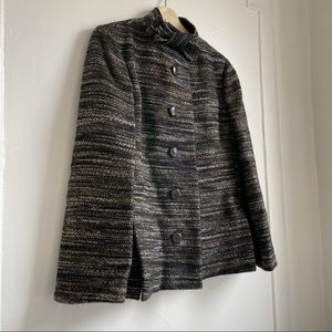 Tweed button-up jacket